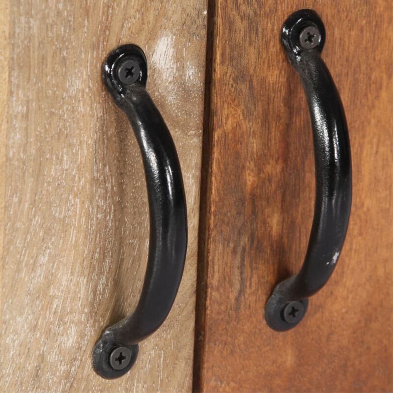 vidaXL Sideboard 23.6"x11.8"x29.5" Solid Mango Wood