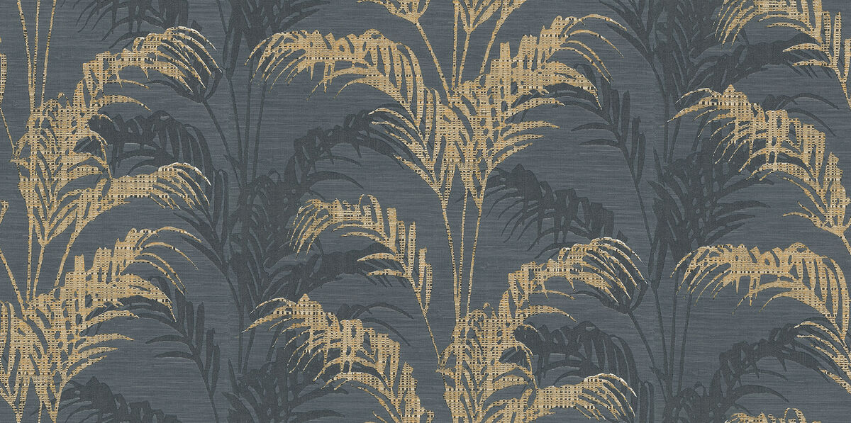 Rattan Charcoal Palm Wallpaper