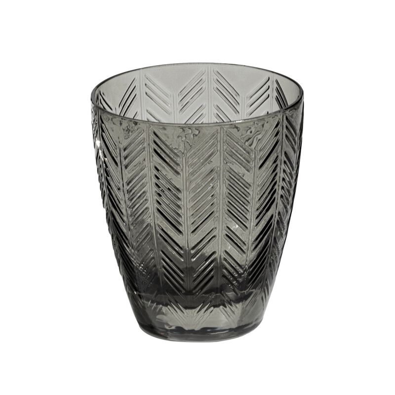Wine Glasses ZIG ZAG GLASS Grey Set of 6, diam. 3.23", H 3.74" image number 0