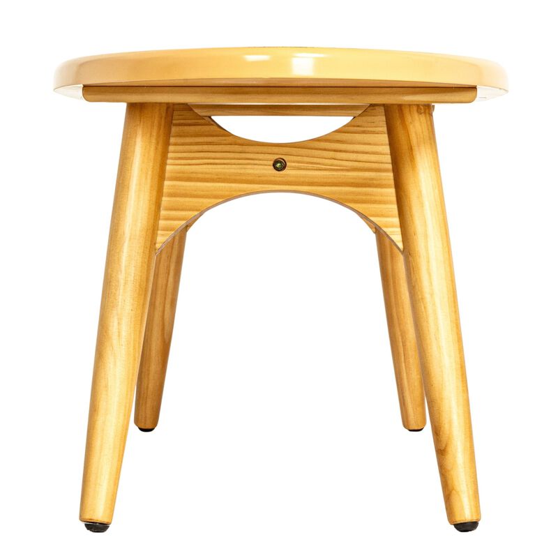 Sea Waves Surfboard Oval Coffee Table, Multicolor image number 4