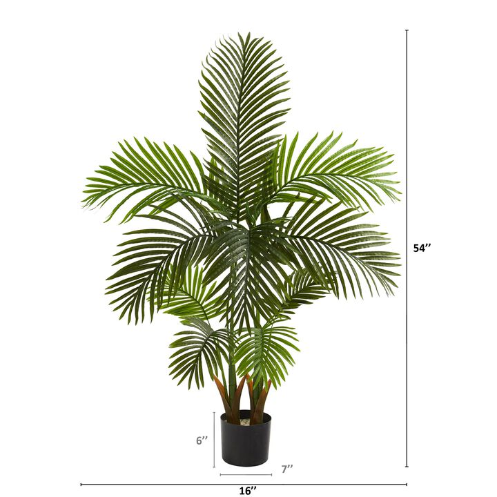 Hivvago 54 Inches Areca Palm Artificial Tree