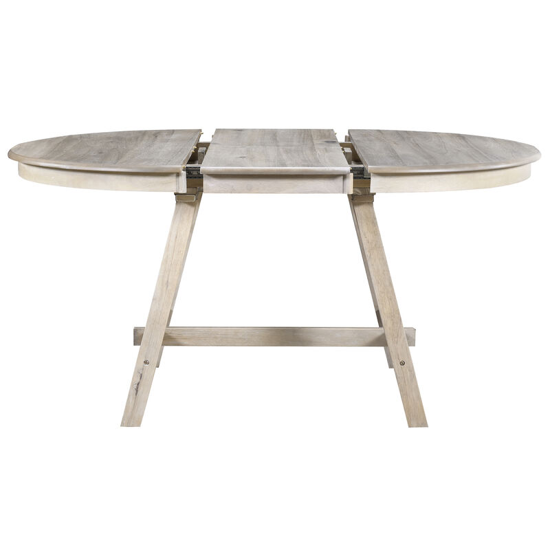 Merax Wood Round Extendable Dining Table