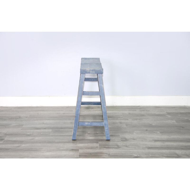 Sunny Designs Ocean Blue 30'H Bench, Wood Seat