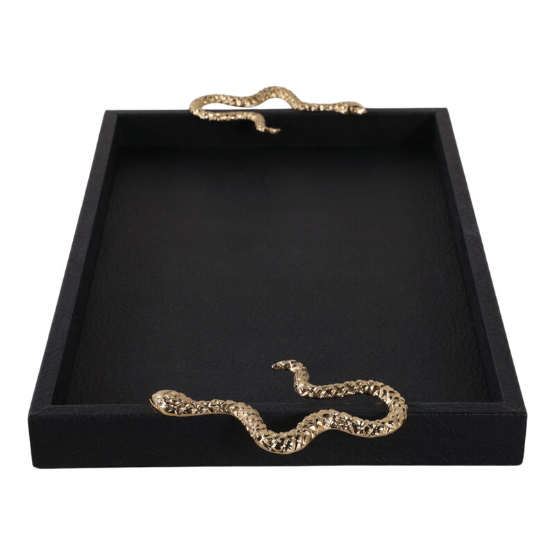 19x12" Faux Leather Snake Tray image number 2
