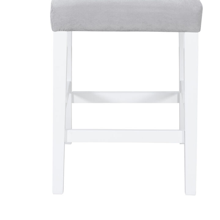 Monaco Grey White Bar Stools Set of 2