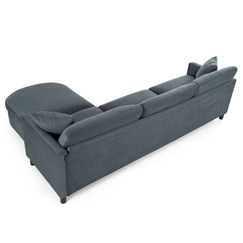 107.8" Sectional Sofa Couch 1 Ottoman image number 5