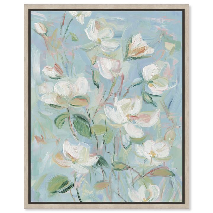 Zephyr Soft Blooms I Floral and Botanical Canvas Print by Art Remedy