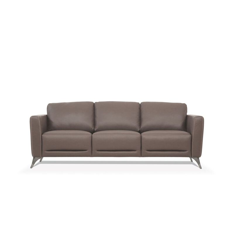 Malaga Sofa, Taupe Leather