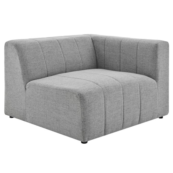 Bartlett Upholstered Fabric Right-Arm Chair Light Gray