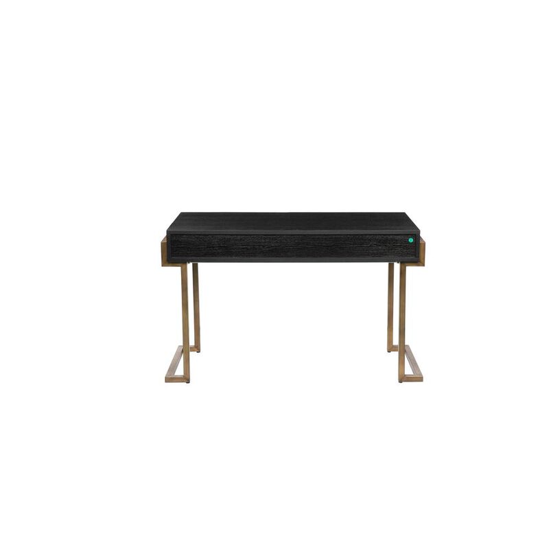 Jett Desk Brass Black