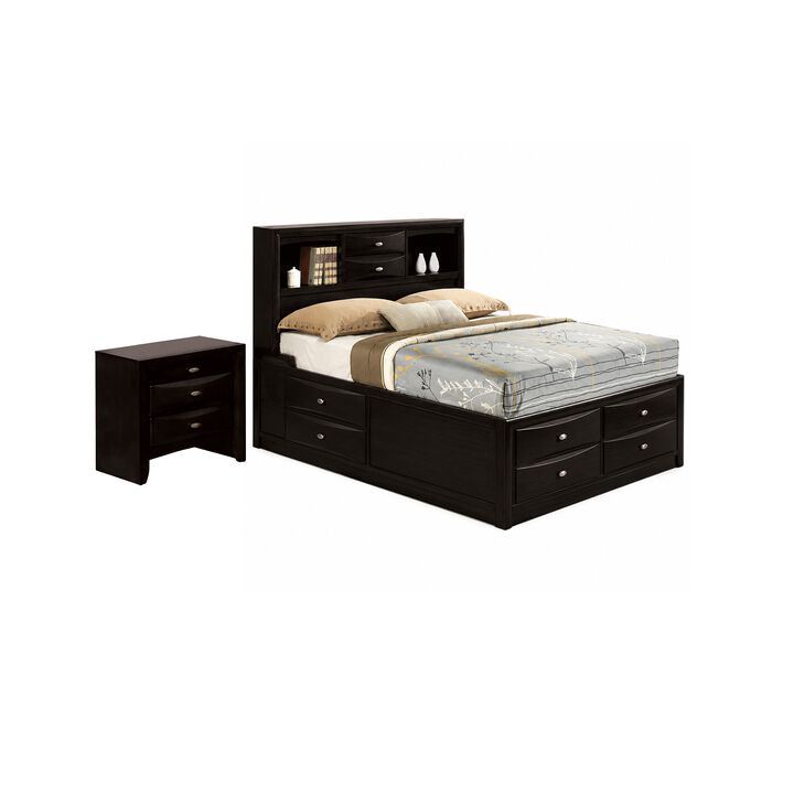 Bedroom Set, 2 Piece Set with Nightstand