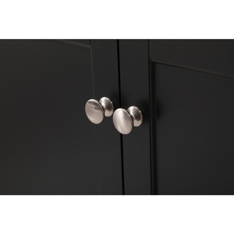 Elegant Kitchen and Bath 72 inch double bathroom vanity set in black