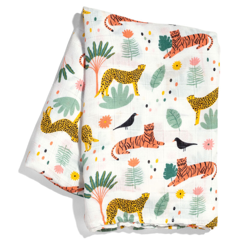 In the Jungle Crib Sheet & Swaddle Bundle