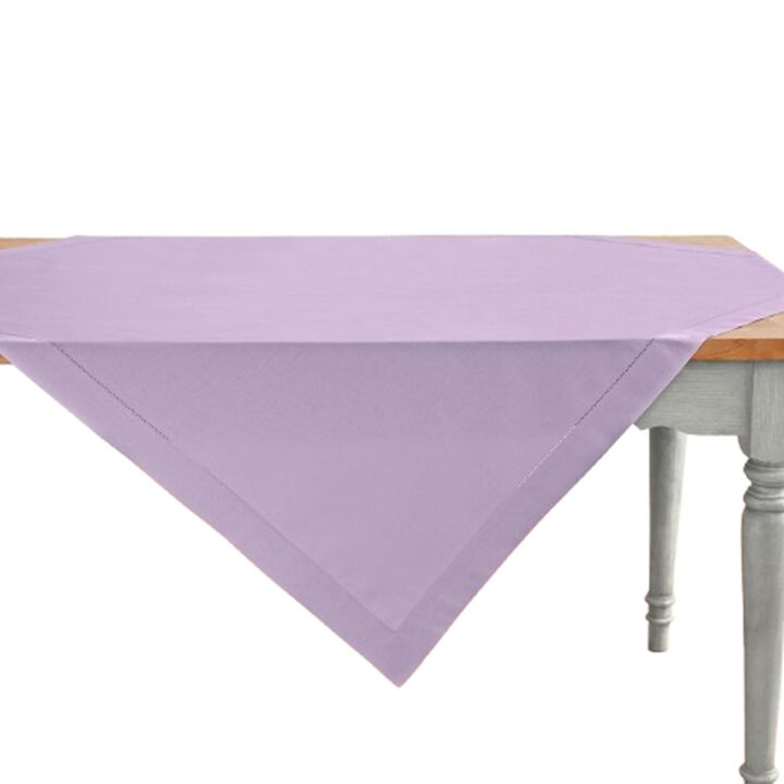 Cotton Linen Table Throw - Cotton Linen Hemstitch