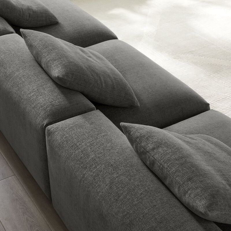 Solace 3-Piece Modular Upholstered Fabric Sofa image number 7