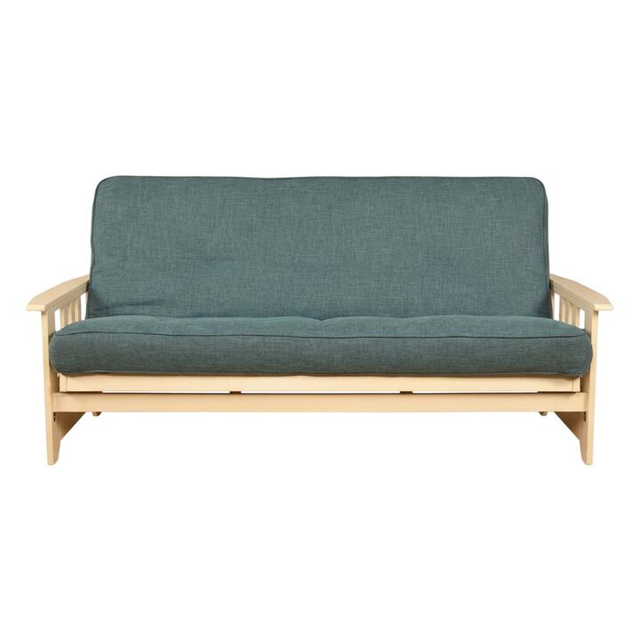 Phoenix Frame-Antique White Finish-Linen Aqua Mattress