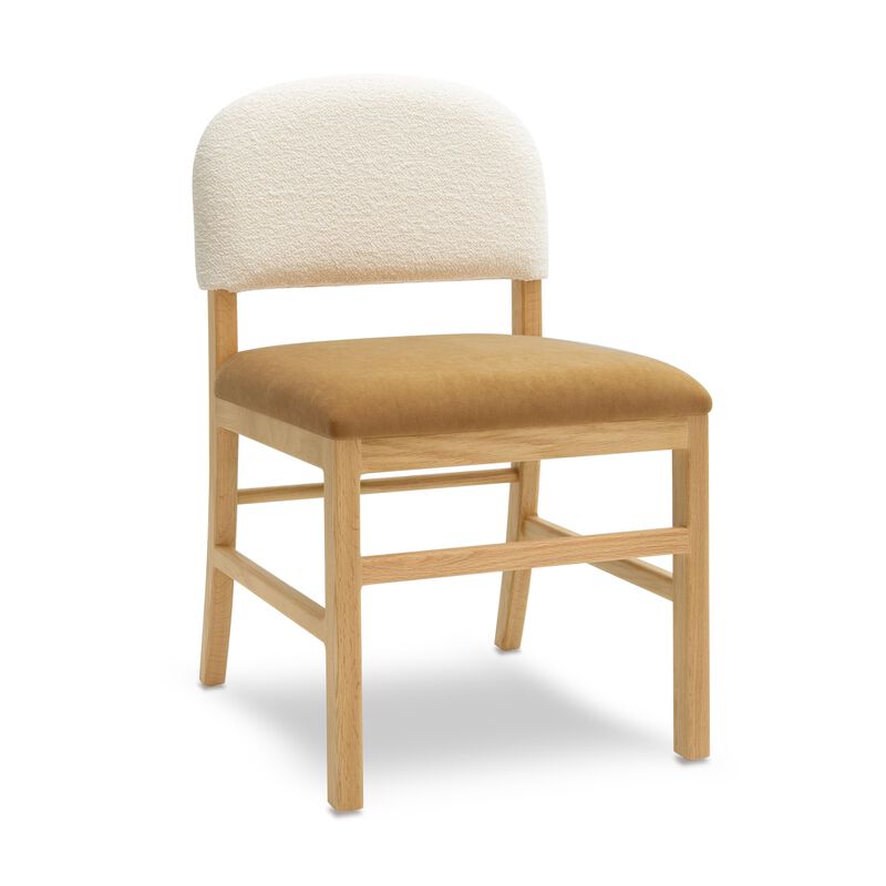 Calla Cognac Performance Velvet Dining Chair