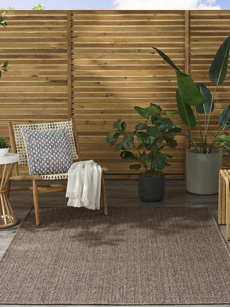 Tulum TLM02 Brown 5'3" x 7' Rug