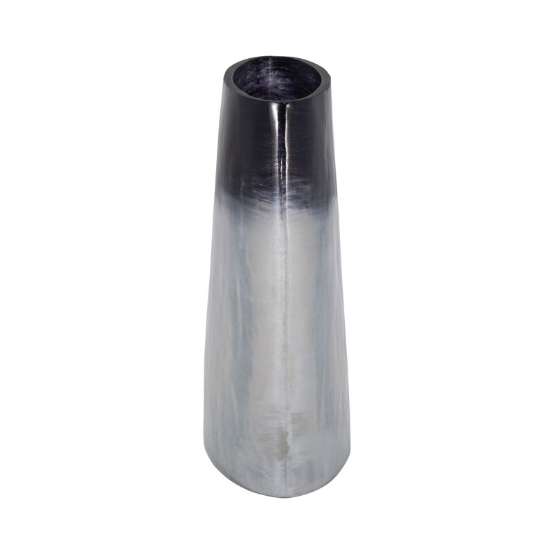 Glass, 8" Ombre Vase, Blue image number 2