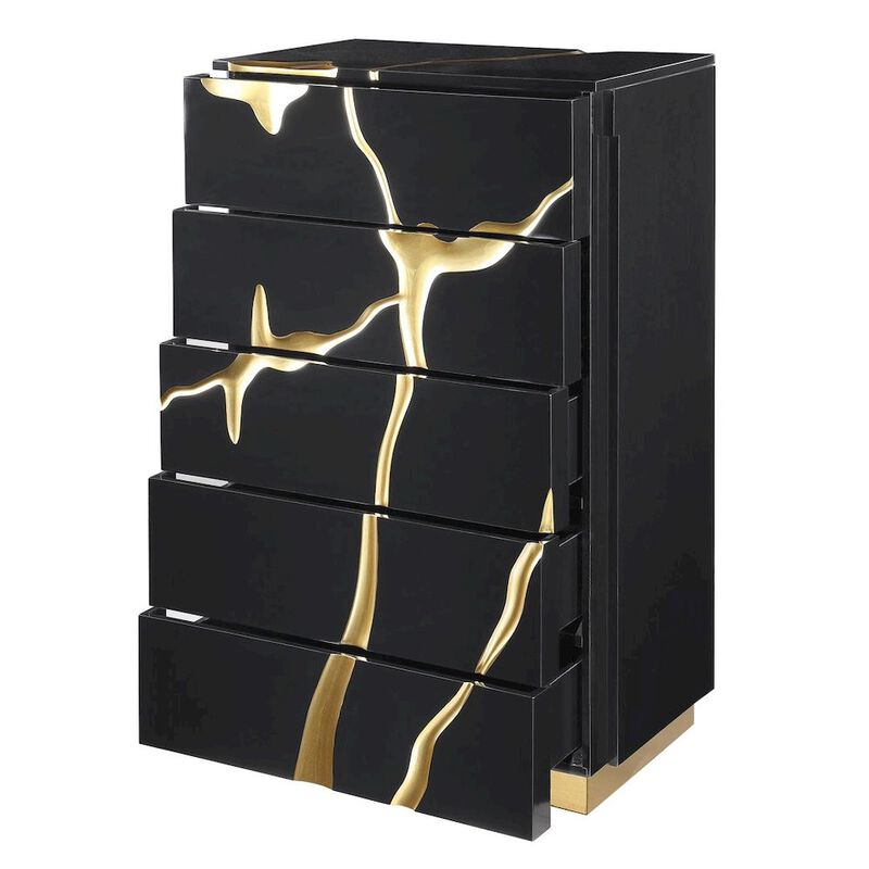 50" Tall High Gloss Lacquered Drawer Chest image number 4
