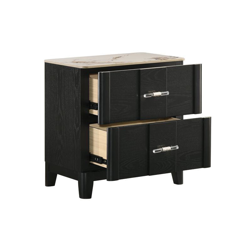 Wynavere Porcelain-Top 2-Drawer Nightstand image number 7
