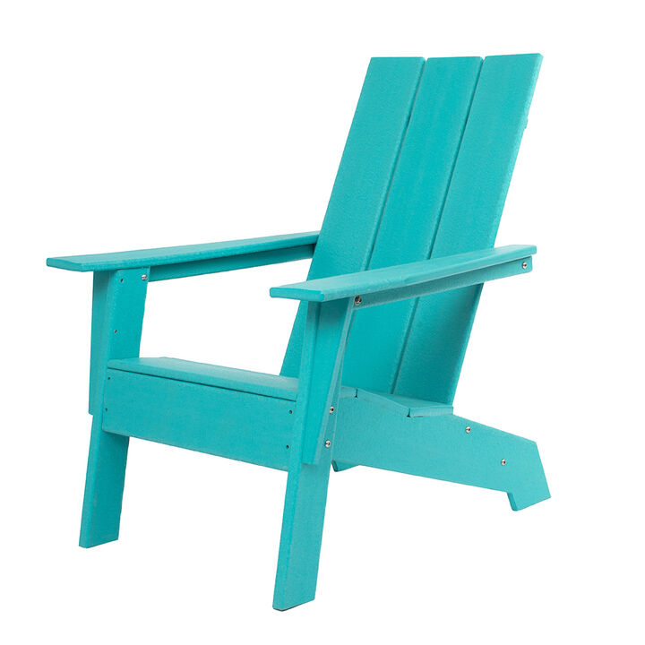ResinTEAK Adirondack Chair For Fire Pits, Patio, Porch, and Deck, Modern Collection