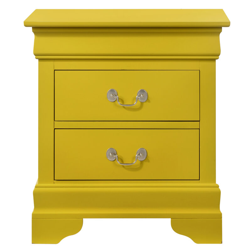 Louis Philippe G3102-N Nightstand, Yellow