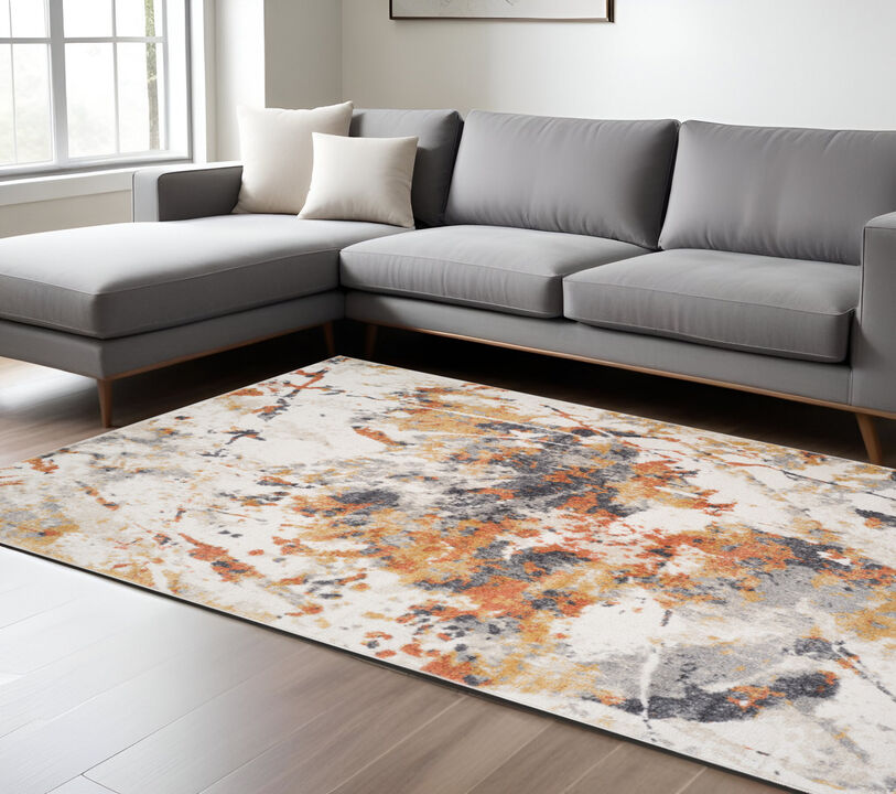 HomeRoots Medallion Area Rug