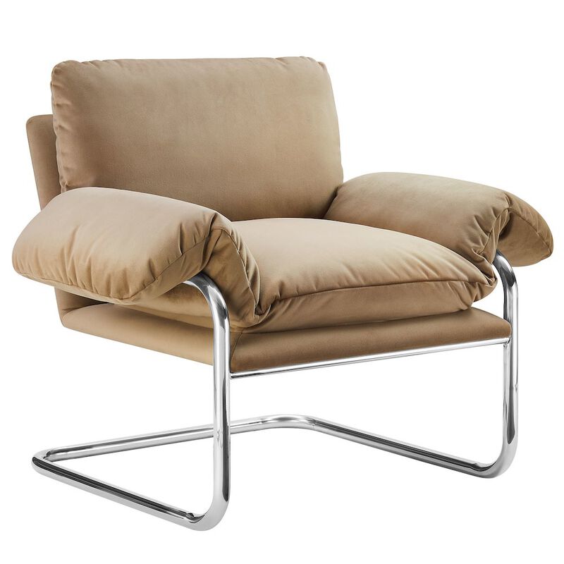 Ansel Performance Velvet Accent Chair image number 0
