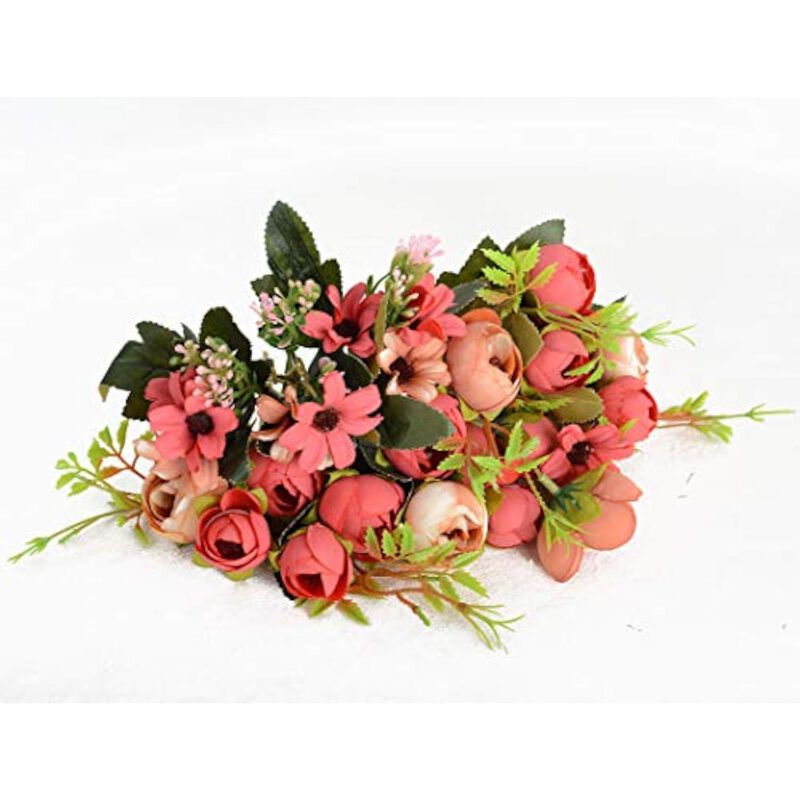 Red Artificial Rose Flower Stems Vase Filler Flowers Flowers image number 3