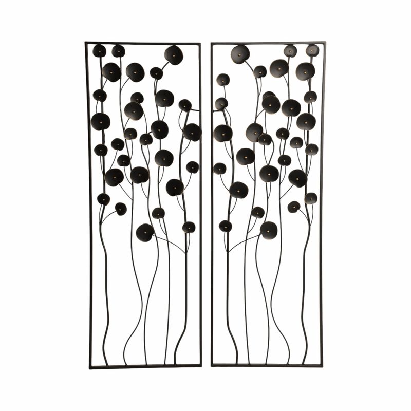 S/2 Dainty Flowers Metal Wall image number 0