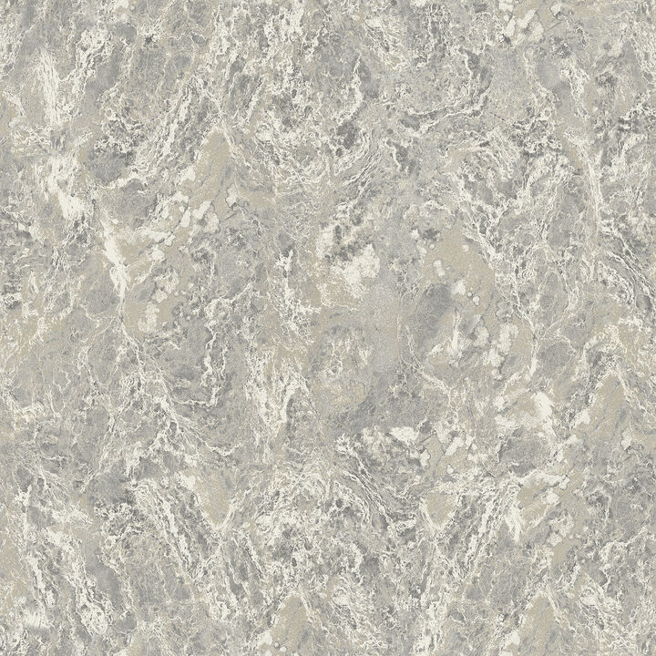 Evonne Charcoal Marble Patina Wallpaper