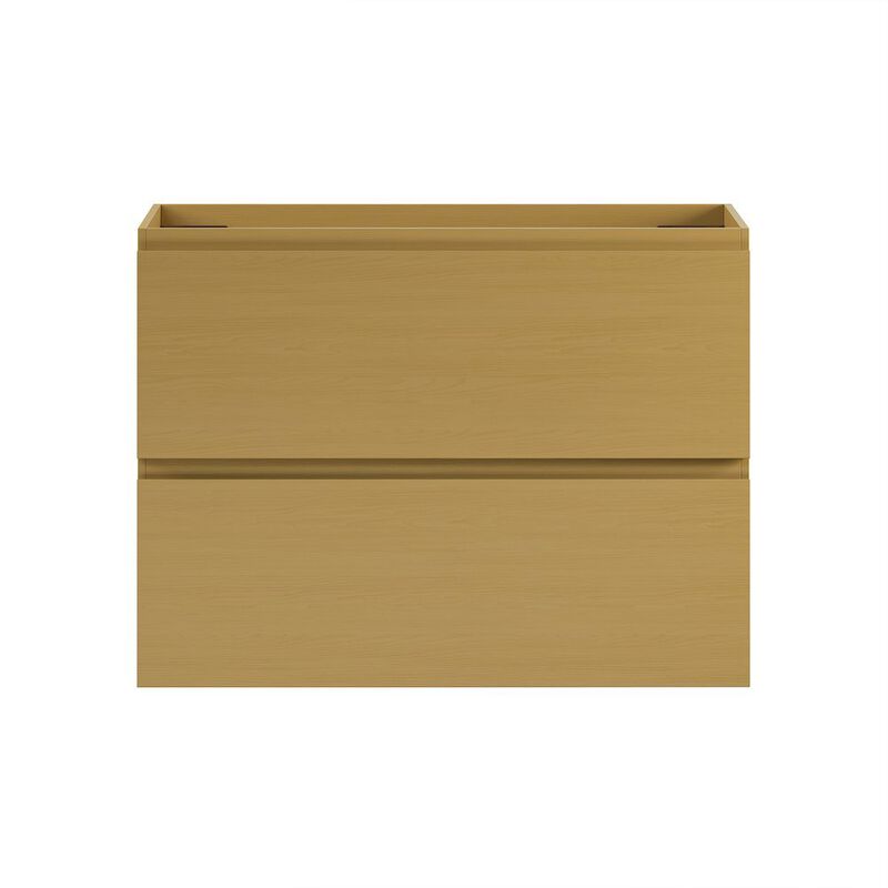 Liberte 30" Wall-Mounted Bathroom Vanity Cabinet without Top in Natural Oak image number 0