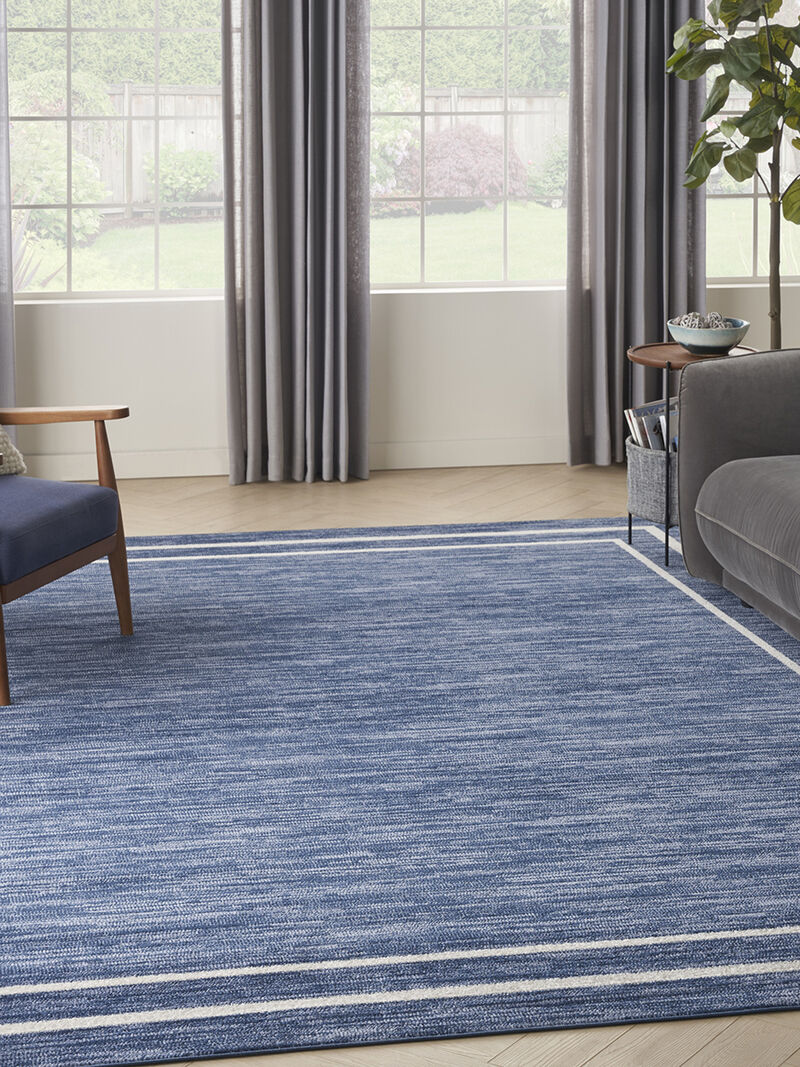 Nourison Essentials NRE02 Navy/Ivory 10' x 14' Rug