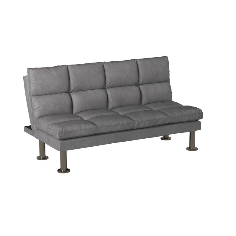 Saratoga Gray Futon Sofa With Contemporary Style image number 3