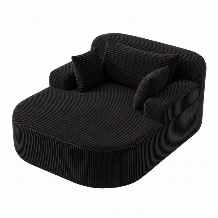 Lebdwi Modern Corduroy Oversized Accent Chair