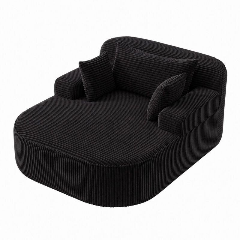 Lebdwi Modern Corduroy Oversized Accent Chair image number 0