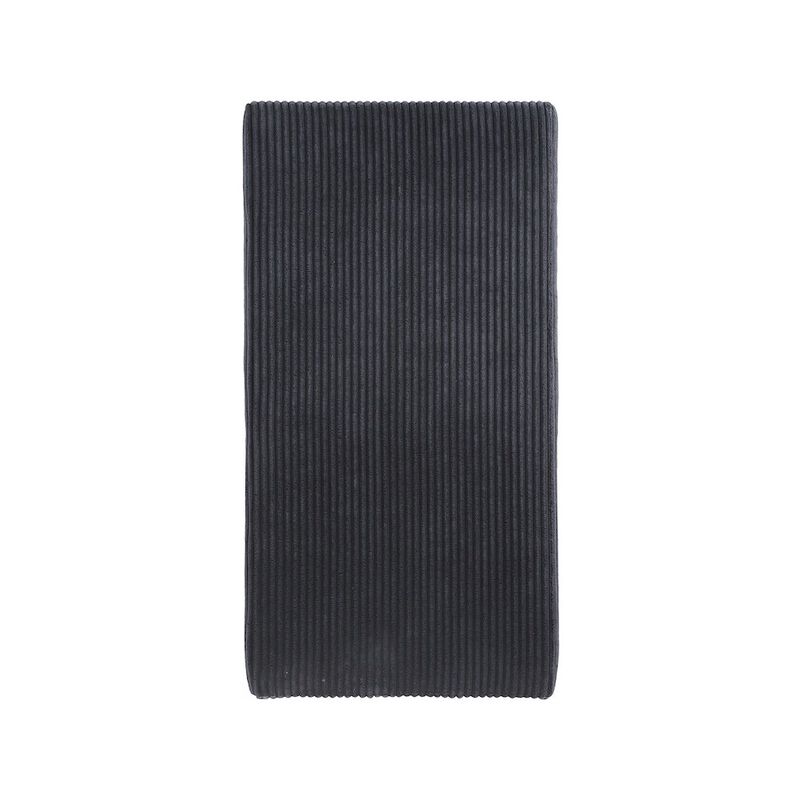 Meridian Furniture Benson Black Microsuede Corduroy Fabric Dining Chair, Set of 2