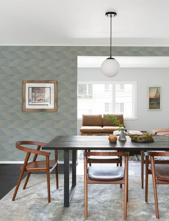 Presley Slate Tessellation Wallpaper