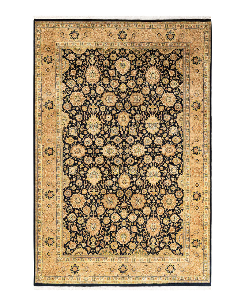 Mogul, One-of-a-Kind Hand-Knotted Area Rug  - Black, 6' 0" x 9' 3" image number 1