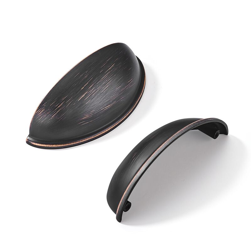khtumeware 10 Pack 3"" Drawer Pulls Oil Rubbed Bronze Cabinet Cup Pulls Kitchen Hardware Cabinet Handles Drawer Handles Knobs 3