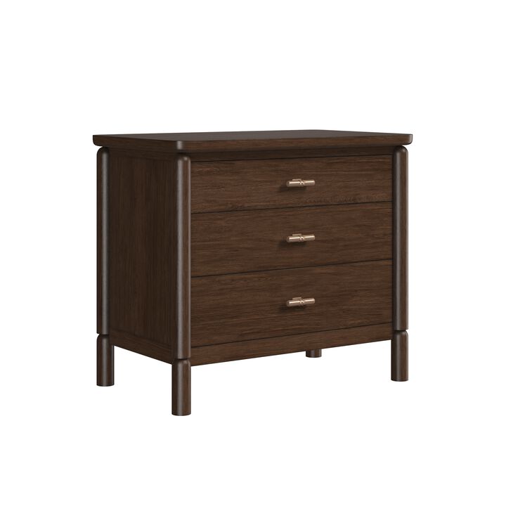 Verge 3 Drawer Nightstand