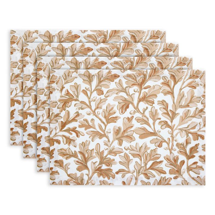Linen Placemats - Fallen Leaves