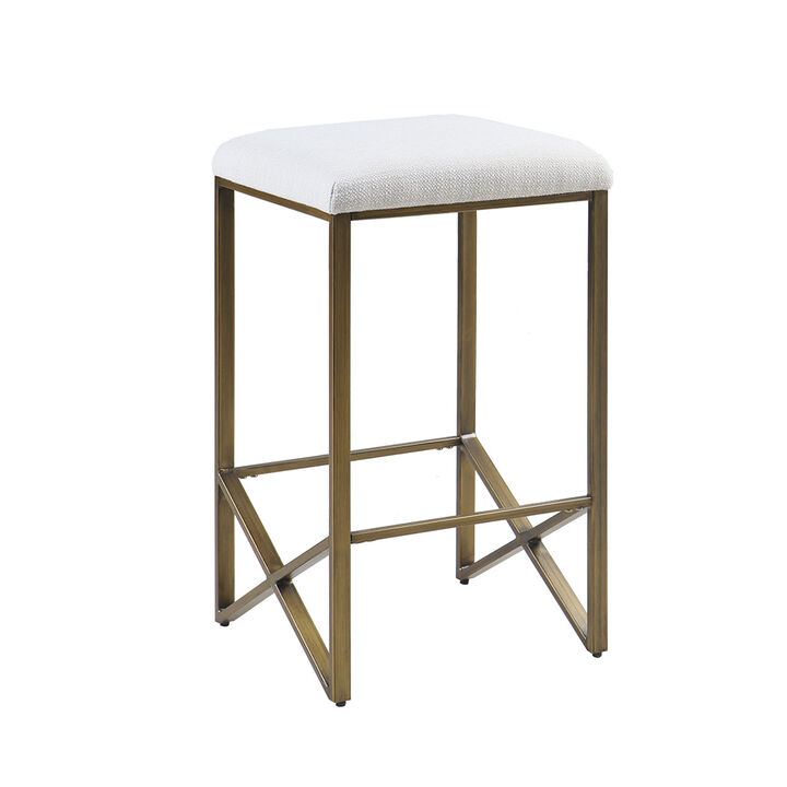 Gracie Mills Kenton Backless Upholstered 26" Counter Stool