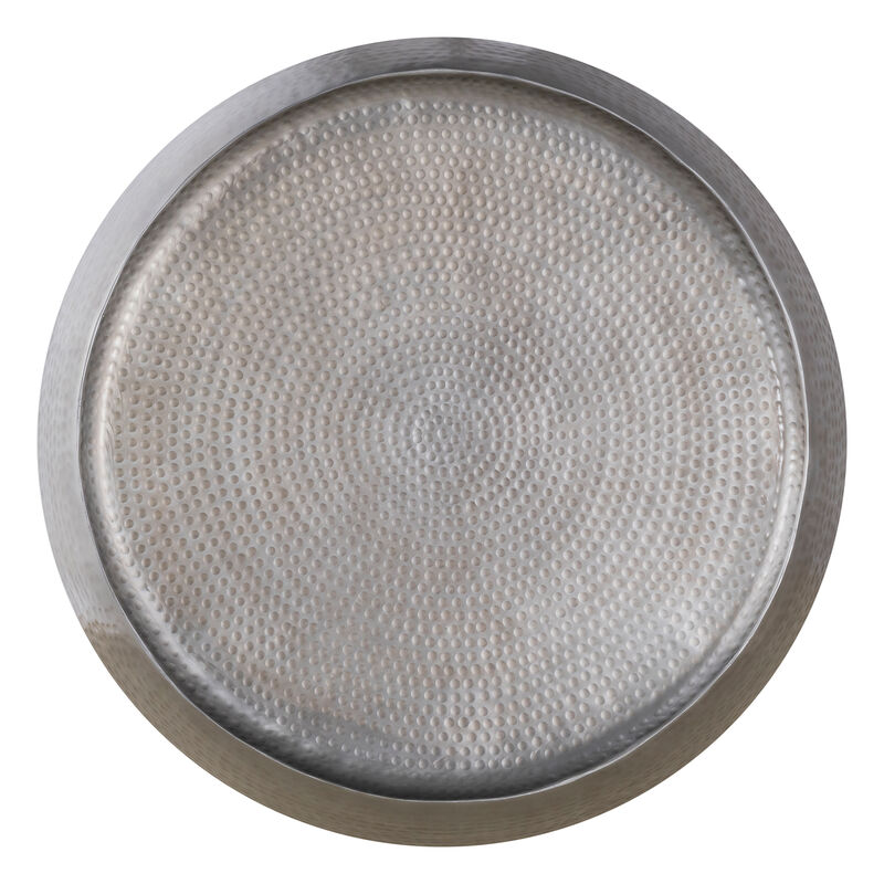 Jorevyn Gold Hammered Coffee Table image number 8