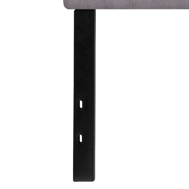 Flash Furniture Tufted Upholstered King Size Headboard in Light Gray Fabric image number 8