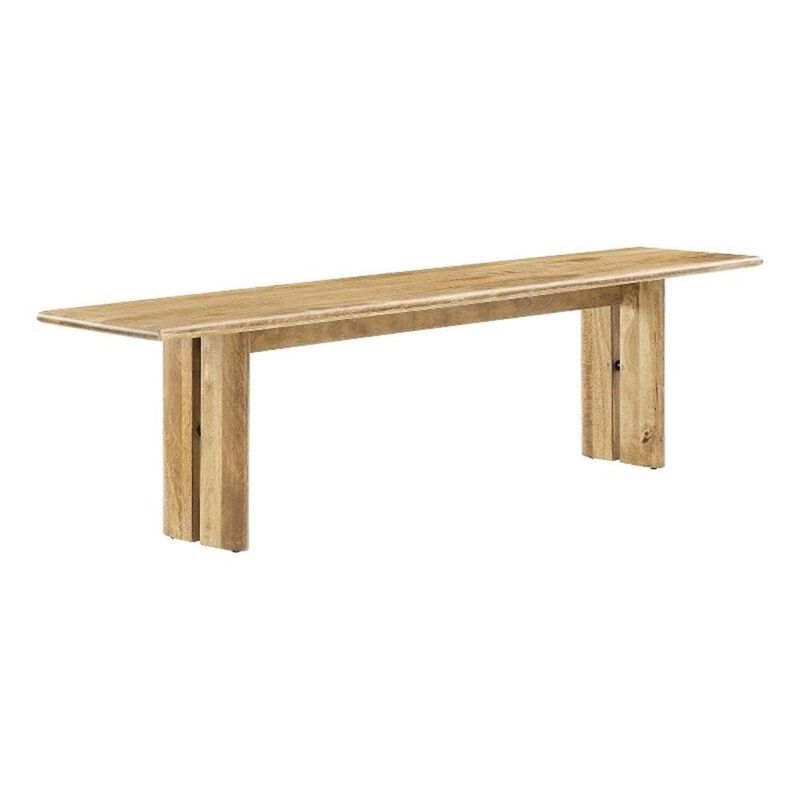 Modway EEI-6345-OAK Amistad 72" Wood Bench, Oak image number 0