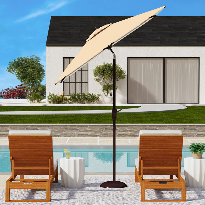 Athens 7.5 ft. Sq Crank Umbrella