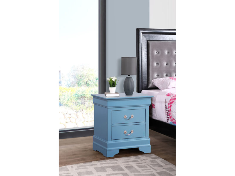 Louis Philippe 2-Drawer Nightstand (24 in. H X 22 in. W X 16 in. D)