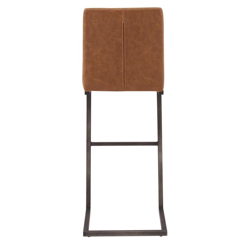 Ronan PU Leather Bar Stool, (Set of 2)